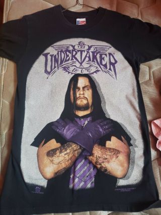 Vintage 1996 Wwe The Undertaker Wwf T - Shirt Shirt Medium