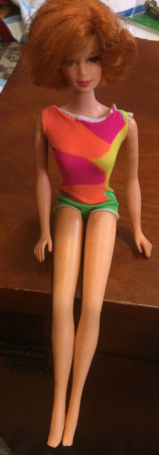 Vintage Stacey Barbie Doll Twist N Turn 1966 Japan Eyelashes Red Hair