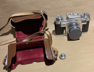 Vintage Contax Zeiss Ikon Camera With Sonnar 1:2 F=50mm Zeiss - Opton Lens Kenko