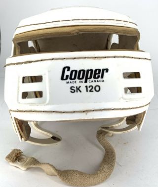 Vintage Cooper Sk 120 White Hurling Hockey Helmet Sk120 Stitched