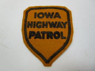 Iowa Highway Patrol State Police Trooper Uniform Vintage Patch