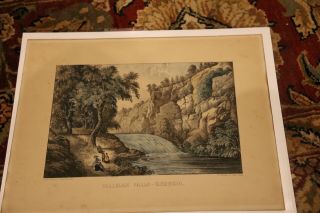 Tallulah Falls - Georgia 19th Century Currier And Ives Lithograph