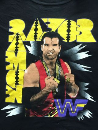 Vintage Razor Ramon Wwf Double Sided Tour 94 Size M Ex.  Cond T Shirt
