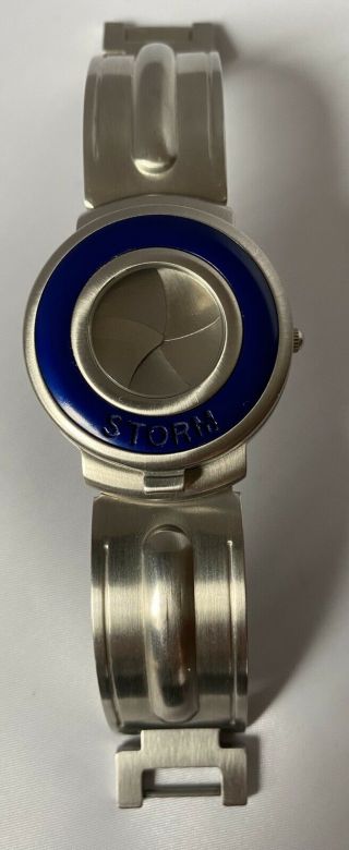 1990’s Vintage Storm Royal Blue And Silver Chromacam Ladies Watches