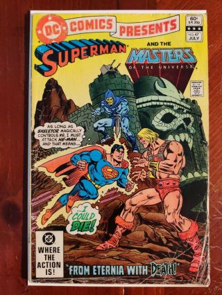 Dc Comics Presents 47 First Appearence He - Man & Skeletor Key Comic Book