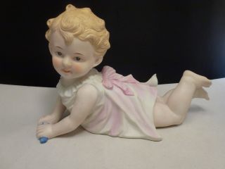 Andrea Bisque Porcelain Piano Baby Doll Figurine 23/542