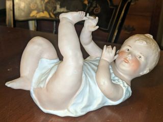 Antique Heubach Piano Baby 3102 Bisque Porcelain