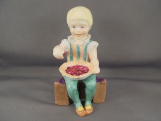 Vintage Royal Worcester Porcelain Nursery Rhymes Figure Little Jack Horner 3305