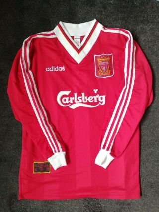 Liverpool Fc Vintage Shirt.  Retro.  1996 Adidas.
