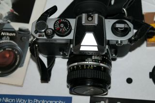 Vintage NIKON FM2 Film Camera SLR 50mm 1:1.  8 Lens 3