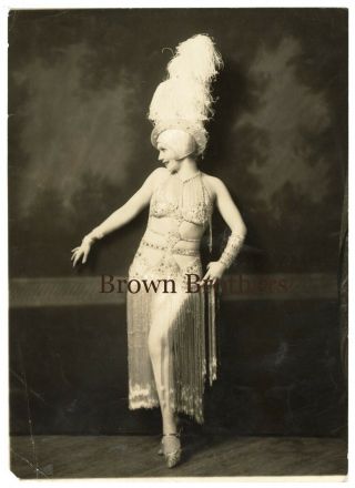 Vintage 1920s Gilda Gray Ziegfeld Follies Dbw Photo 2 Alfred Cheney Johnston