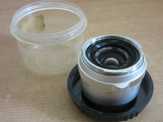 Vintage Carl Zeiss Distagon 1:4 4=35mm Lens With Case Fits Contarex Camera