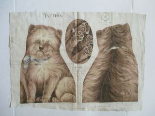 Antique 1892 Arnold Print Tatters The Dog Cloth Rag Doll Sheet