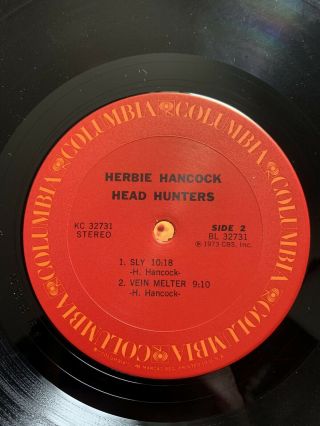 Herbie Hancock Headhunters Head Hunters Jazz Vinyl Record LP 3