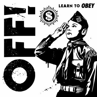 Off Learn To Obey 7 " 45 Rpm Vinyl Rsd 2014 Black Flag/shepard Fairey