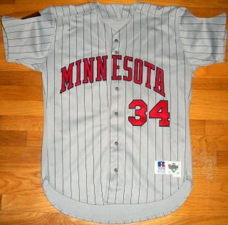 1994 Twins Kirby Puckett Team Issue Auth Game Jersey Sz 44 Russell USA 125th Vtg 2