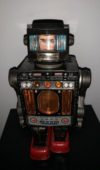 Vintage Horikawa Mr Hustler Robot Astronaut Version Battery Operated Japan