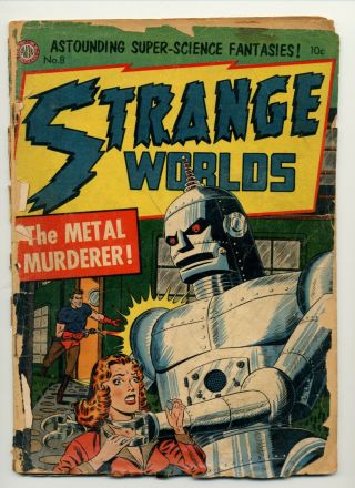 Strange Worlds 8 1952 Avon Comics Pre Code Sci Fi