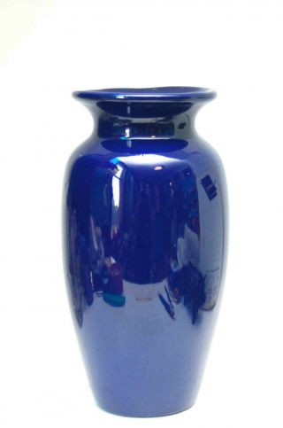 Antique 19th Century Cobalt Blue Vase R Thomas & Son Pottery East Liverpool Ohio