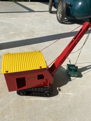 Vintage Structo Construction Equipment Steam Clam Shell Shovel Crane Truck Toy