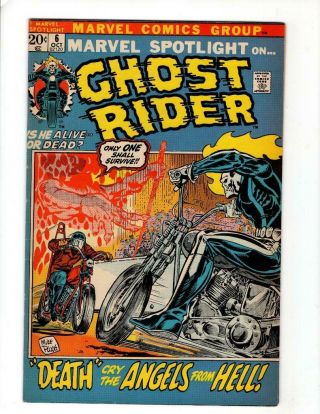 Marvel Spotlight 6 1972 - 2nd Ghost Rider - Johnny Blaze - 20c - Key - Mike Ploog 8.  5