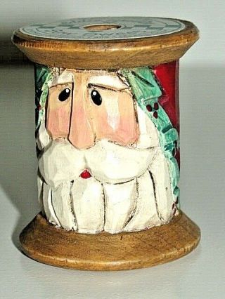 1 3/14 " H Midwest Cannon Falls Eddie Walker Sew Spool Santa Christmas Decoration