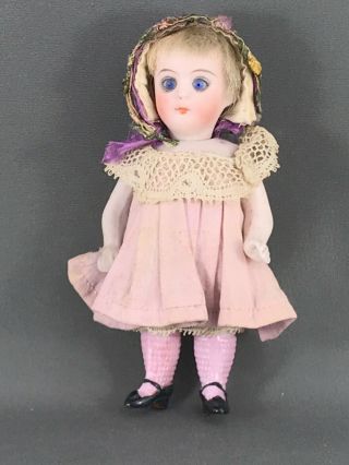 Antique 4 " Mignonette German/french Bisque Doll House Doll Marked 401 On Body