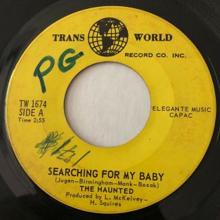 Garage Punk The Haunted Searching For My Baby Trans World 45 Rare Canadian