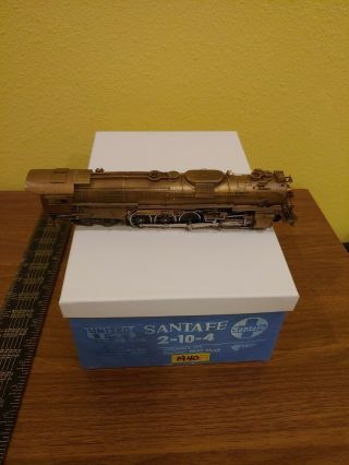 Vintage United Scale Models Santa Fe Brass 2 - 10 - 4 Locomotive Japan Ho Train