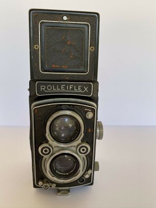 Vintage Rolleiflex 3.  5 Franke Heidecke Synchro - Compur TLR Camera Schneider lens 3