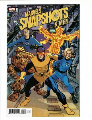Marvels Snapshots X - Men 1 1:50 Mike Mckone Incentive Variant Edition Comic