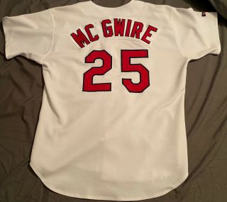 Mark Mcgwire 25 - Vtg St.  Louis Cardinals Russell Authentic Jersey - Men 