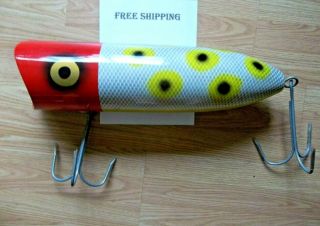 Heddon Giant Lure Baby Lucky 13 Store Display Fishing Man Cave 22 " Tackle Find