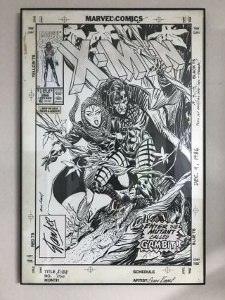 12x18 Print Of Art - Uncanny X - Men 266 - First Appearance Of Gambit