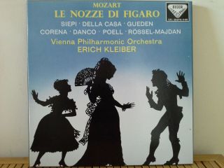 Mozart Le Nozze Di Figaro Vienna Philharmonic (decca Sxl 2087 - 8 - 9 - 90) 4 - Lp Set