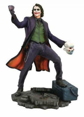 The Joker Heath Ledger The Dark Knight Dc Gallery Statue -