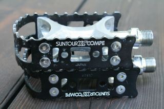 Suntour Xc Compe Pedals Vintage Bmx Or Mtb 9/16 "