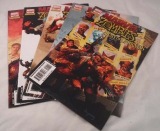 Marvel Zombies / Army Of Darkness 1,  2,  3,  4,  5 Complete Set 2007 Marvel