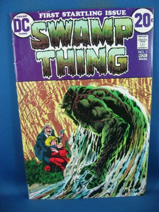 Swamp Thing 1 F - First Issue B Wrightson 1972