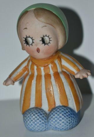 Schafer & Vater,  Chloe Preston,  Big - Eye Bisque Girl Doll Figurine 2