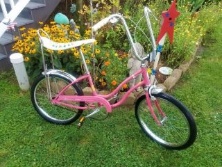 Vintage 1978 Pink Schwinn Fair Lady 3 Speed Stingray Muscle Bike