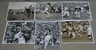 6 Vintage 1964 U Of Iowa Vs Ohio State Football Game 8 " X 10 " Photos