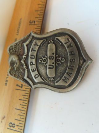 Rare Vintage Obsolete Deputy U.  S.  Marshal Badge