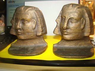 1920s Egyptian Cast Iron Bookend Snead & Co Jersey City Nj Pat Pend 3061 D.  A.  L.
