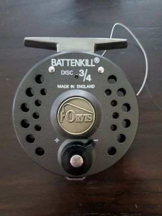 Orvis Battenkill Disk 3/4 Fly Fishing Reel Made In England With Case