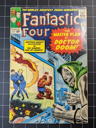 Fantastic Four 23 - " The Master Plan Of Doctor Doom " - Kirby And Lee - G,