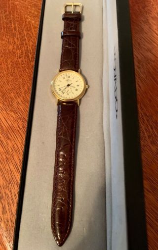Vintage ESQ MOVADO 87 - 06 - 885 K CALENDAR DAY/DATE 33mm Wrist Watch with Case 2