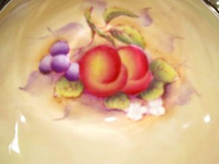 PARAGON H Painted ORCHARD FRUIT PEACH Tea Cup and Saucer Raised Fruit Exterior 2