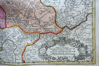 Dalmatie Croatie Serbie Bosnie Albanie Vintage Map circa 1720 HOMANN 3