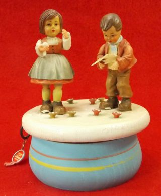 Vintage Swiss Music Box With Thorens Movement Plays " Love Story "
